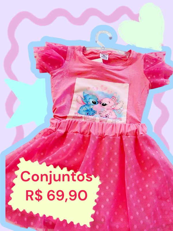 Conjunto tule stich tamanho 6